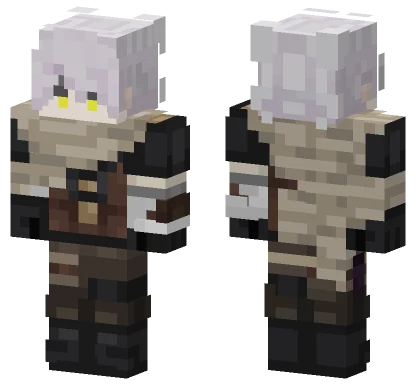 Pale Hair Girl Minecraft skin
