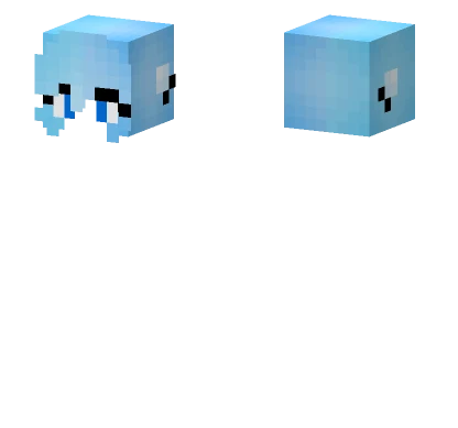 Pale Ice Water Hair Female Minecraft skin