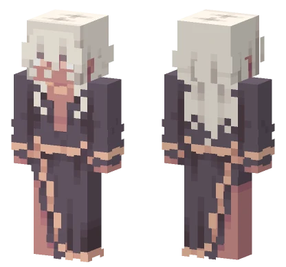 Pale Oak Elf Minecraft skin