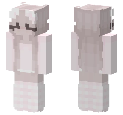 Pale Pink Bunny Girl Minecraft skin