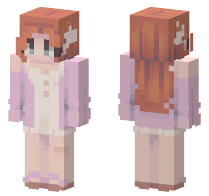 Pale Pink Dress Minecraft skin