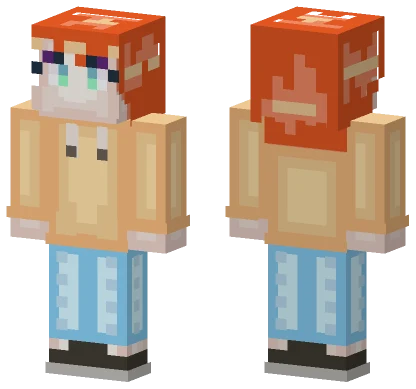 Pale Redhead Girl Minecraft skin