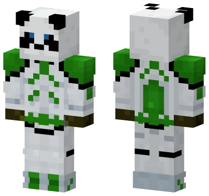 Panda Clone Trooper Green Minecraft skin