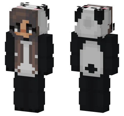 Panda Girl Outfit Minecraft skin