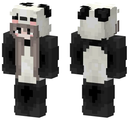 Panda Girl Outfit Minecraft skin