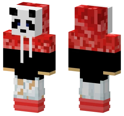 Panda Hoodie Minecraft skin
