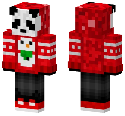 Panda Navidad Minecraft skin