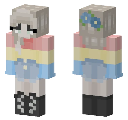 Pansexual Pride Cook Minecraft skin