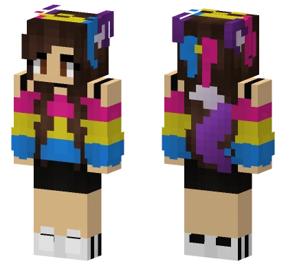 Pansexual Pride Skin Minecraft skin