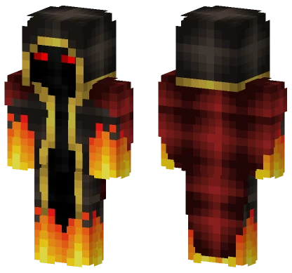 Papaplatte Fire Skin Minecraft skin