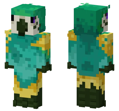 Parrotx2 Stylized Minecraft skin