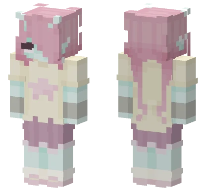 Pastel Alien Girl Minecraft skin