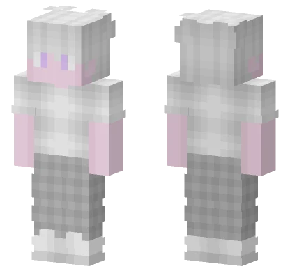 Pastel Boy White Outfit Minecraft skin