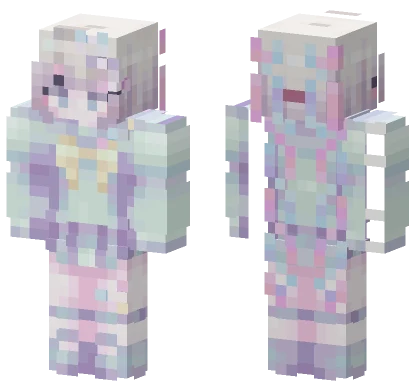 Pastel Bunny Girl Minecraft skin