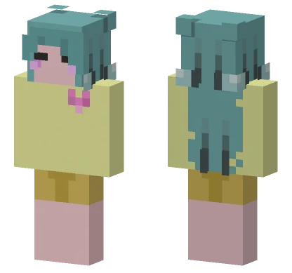 Pastel Cat Girl Minecraft skin