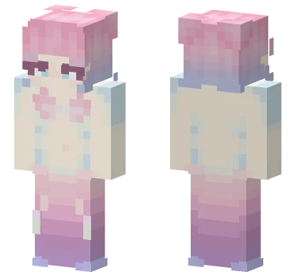 Coral Mermaid Minecraft skin