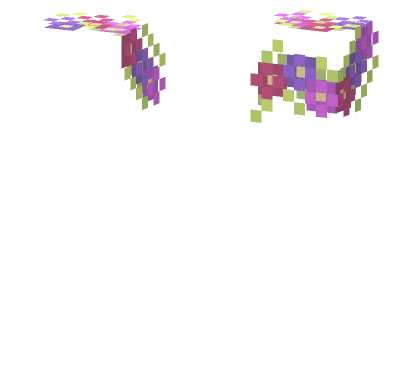 Pastel Flower Head Minecraft skin