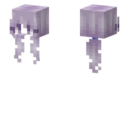 Pastel Flower Purple Ponytail Minecraft skin