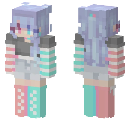 Pastel Girl Outfit Minecraft skin