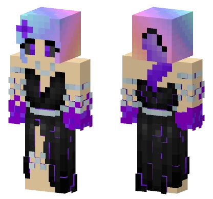 Pastel Goddess Corrupted Minecraft skin