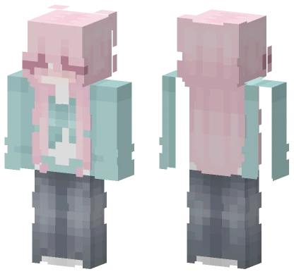 Pastel Goth Girl Minecraft skin