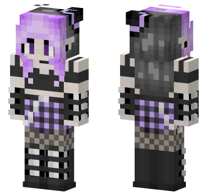 Pastel Goth Witch Minecraft skin