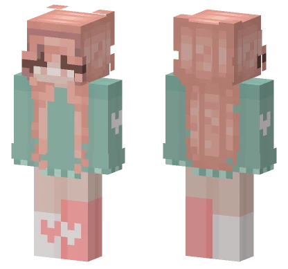 Pastel Heart Sweater Minecraft skin