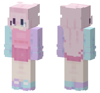 Pastel Kawaii Girl Minecraft skin