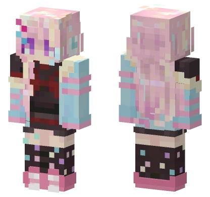 Pastel Kawaii Girl Minecraft skin