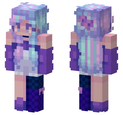 Pastel Magical Girl Minecraft skin