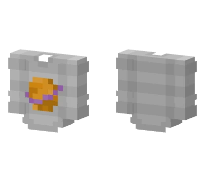 Pastel Planet Sweater Gray Orange Minecraft skin