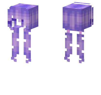 Pastel Purple Fade Pigtails Minecraft skin