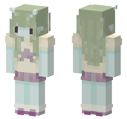 Pastel Alien Child Minecraft skin