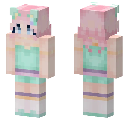 Pastel Serenity Girl Minecraft skin