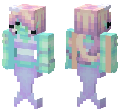 Pastel Siren Minecraft skin