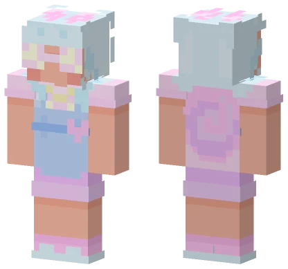 Pastel Snail Girl Minecraft skin