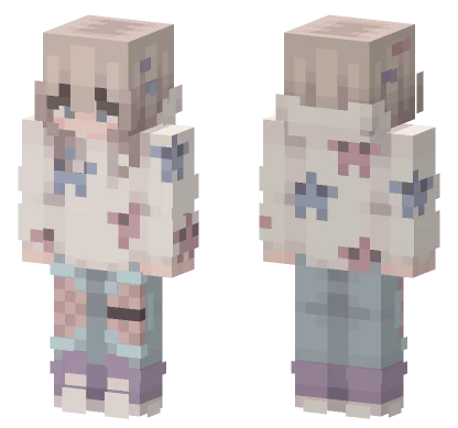 Pastel Star Dress Minecraft skin