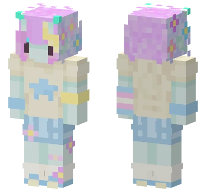 Pastel Star Girl Minecraft skin