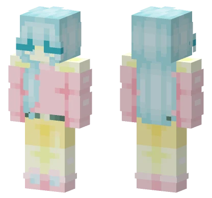 Pastel Winter Girl Minecraft skin