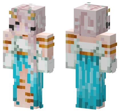 Pastel Witchy Girl Minecraft skin
