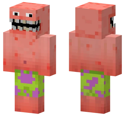 Patrick Star Horror Effect Minecraft skin