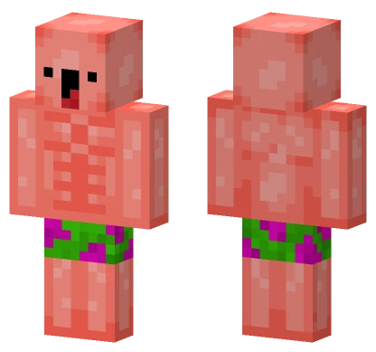 Patrick Star Swimsuit Minecraft skin