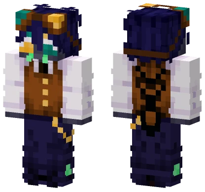 Pav W Bicolor Goggles Minecraft skin