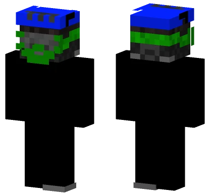 Pawiannn Blue Hat Minecraft skin