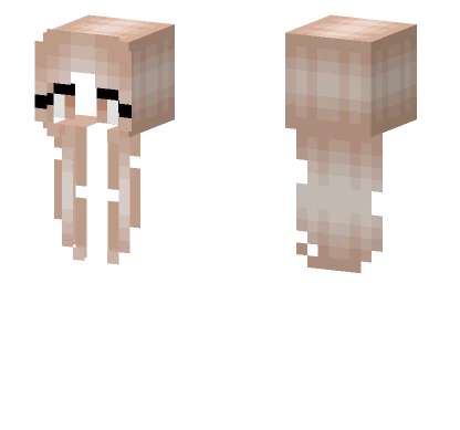 Peachy Curly Hair Minecraft skin