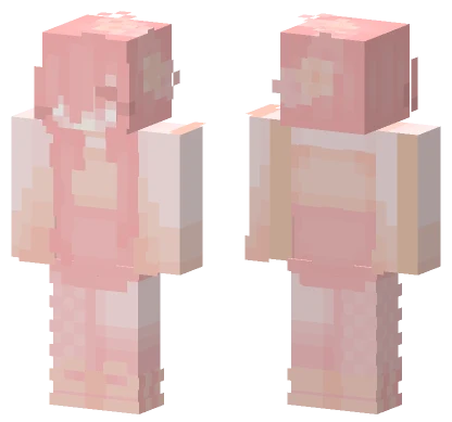 Peachy Pink Girl Minecraft skin