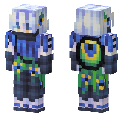 Peacock Assassin Boy Minecraft skin