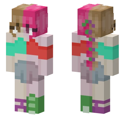 Peanut Butter Jelly Swirl Girl Minecraft skin