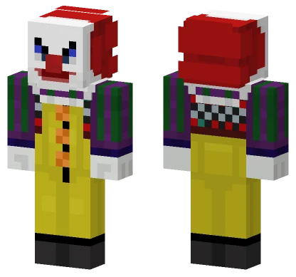 Pennywise 1990 Clown Minecraft skin