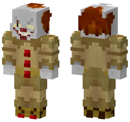 Pennywise Clown Costume Minecraft skin